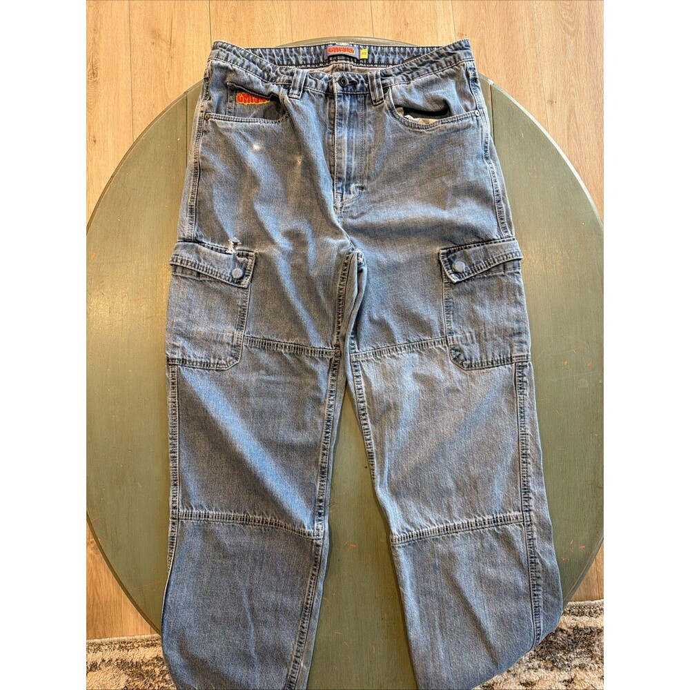 Empyre GMPURP Relax Double Knee Carpenter Jeans Light Wash Sz 32 Y2K Skate